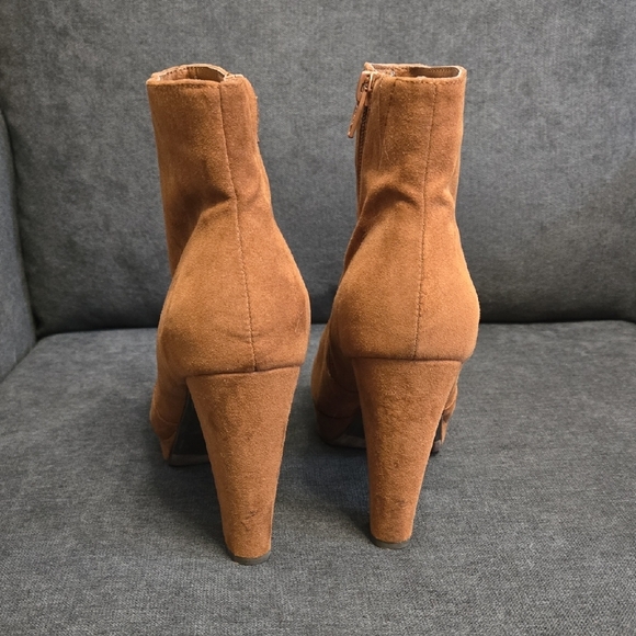 Mossimo Supply Co. Brown Ankle Booties - Picture 3 of 8